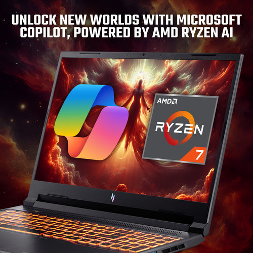 Acer Nitro V 16 Gaming Laptop - 40.6 cm (16&quot;) - AMD Ryzen 7 8845HS - 16 GB DDR5-SDRAM - 512 GB SSD - NVIDIA GeForce RTX 3050 - Wi-Fi 6 - Windows 11 Home - Black