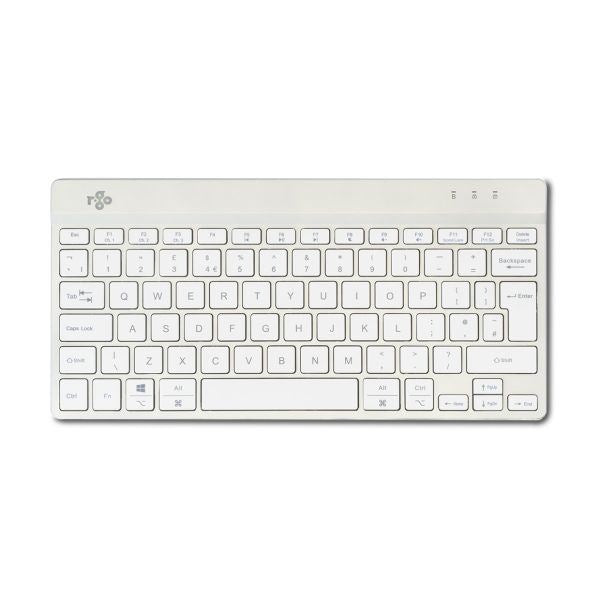 R-Go Tools Compact Break R-Go keyboard, QWERTY (UK), Bluetooth, White