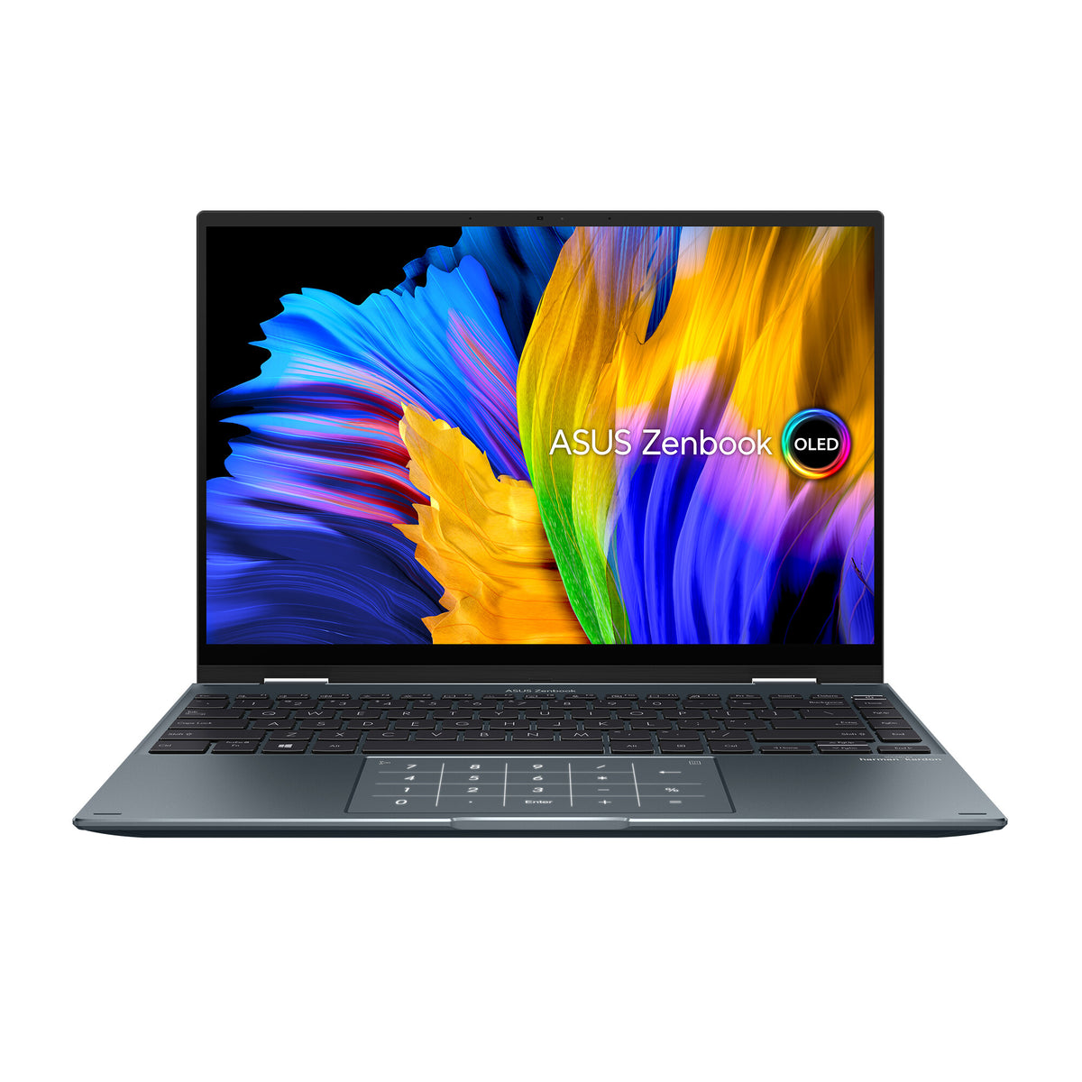 ASUS Zenbook 14 Flip OLED Hybrid (2-in-1) - 35.6 cm (14&quot;) - Touchscreen - Intel® Core™ i5-12500H - 16 GB LPDDR5-SDRAM - 512 GB SSD - Wi-Fi 6E - Windows 11 Home - Grey