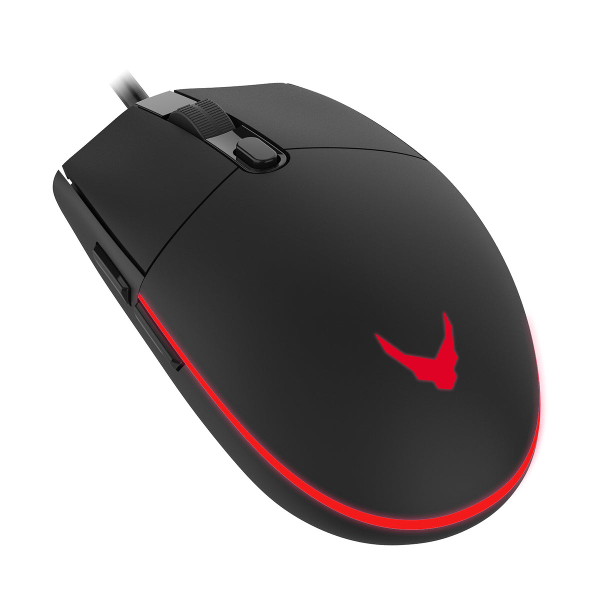 Varr VSETMPX5 Gaming Mouse and Mousepad Set - Wired USB-A Optical LED backlit Mouse in Black/Red - 3,200 DPI