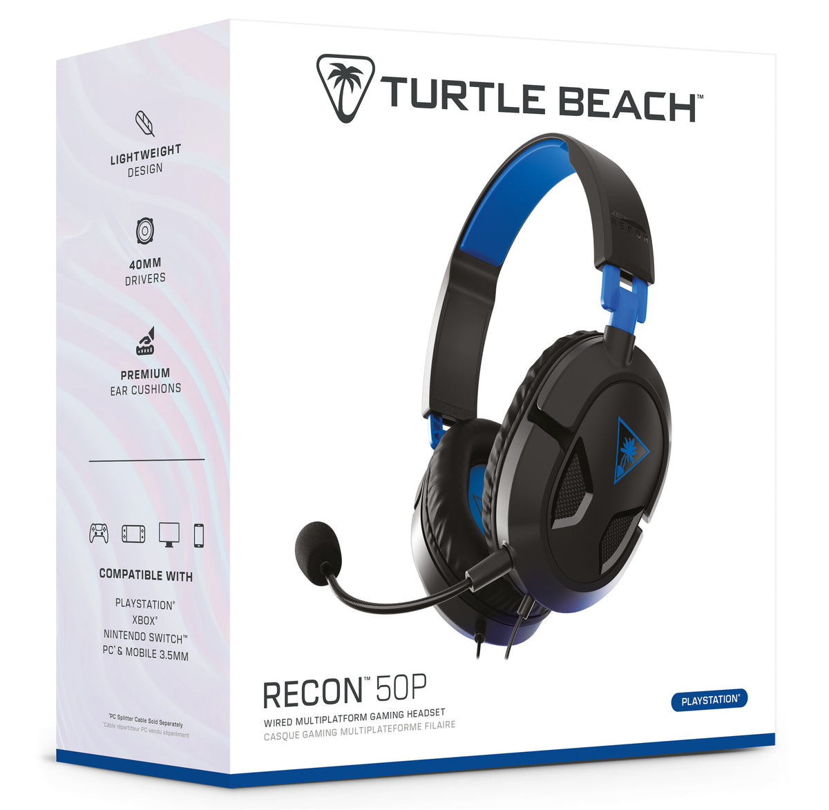 Turtle Beach Recon 50 - Wired Gaming Headset in Black / Blue