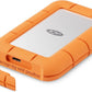 LaCie Rugged Mini - USB-C External HDD in Grey / Orange - 1 TB