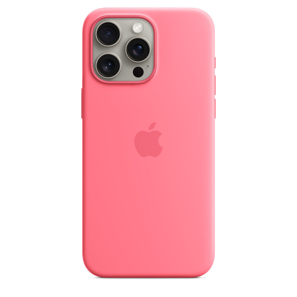 Apple MWNN3ZM/A - Silicone Case with MagSafe for iPhone 15 Pro Max in Pink