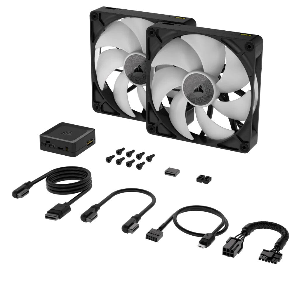 Corsair iCUE LINK RX140 RGB - Computer Case Fan in Black - 140mm (Pack of 2)