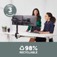Fellowes Reflex Dual Monitor Arm - 8502601 - Desk monitor mount for upto 68.6 cm (27")