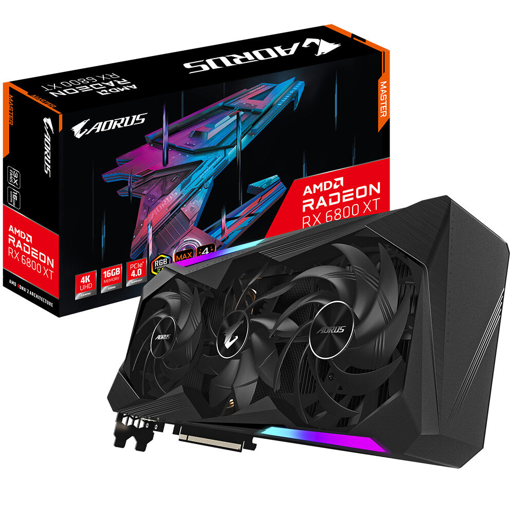 GIGABYTE AORUS MASTER - AMD 16 GB GDDR6 Radeon RX 6800 XT graphics card