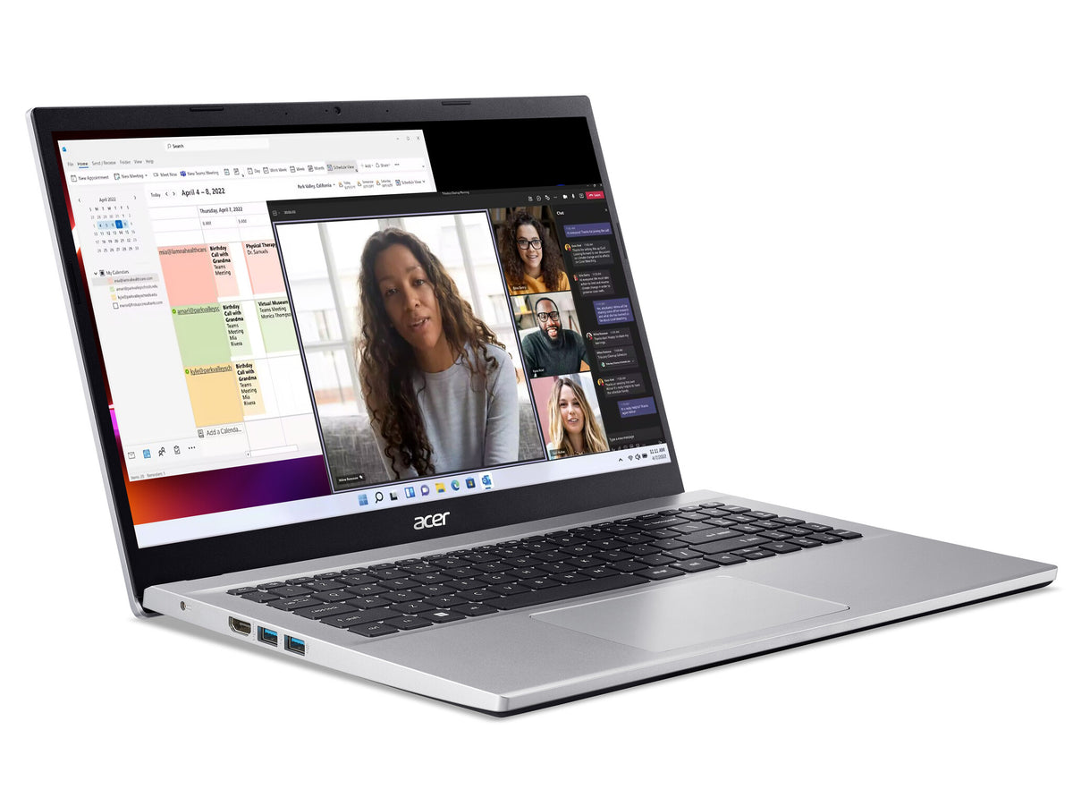 Acer Aspire 3 Laptop - 35.6 cm (14") - Intel® Core™ i3-N305 - 8 GB LPDDR5-SDRAM - 512 GB SSD - Wi-Fi 6 - Windows 11 Home - Silver