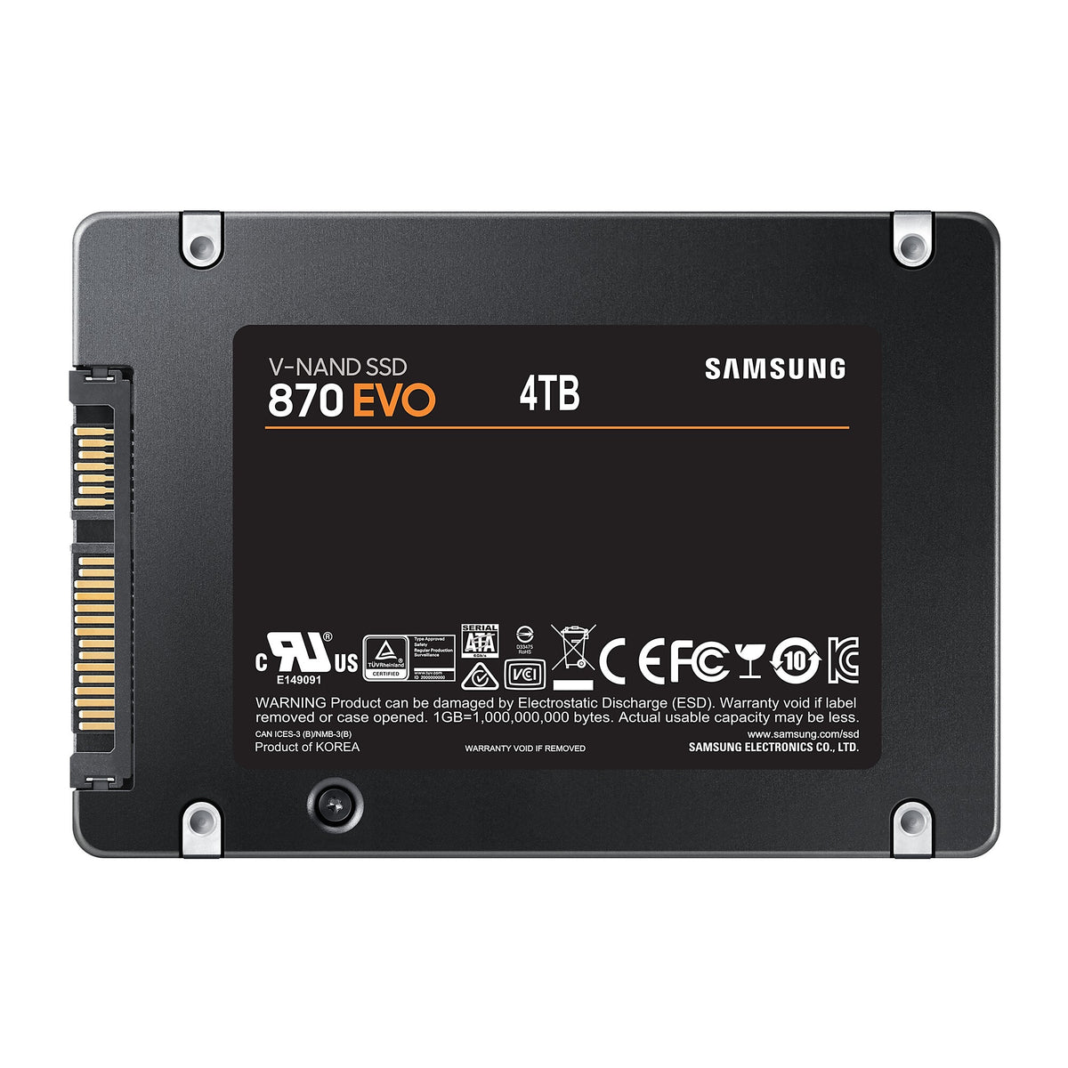 Samsung 870 EVO - Serial ATA III V-NAND 2.5" SSD - 4 TB