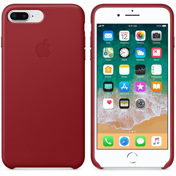 Apple MQHN2ZE/A - Leather Case for iPhone 8 Plus / 7 Plus in (PRODUCT)RED