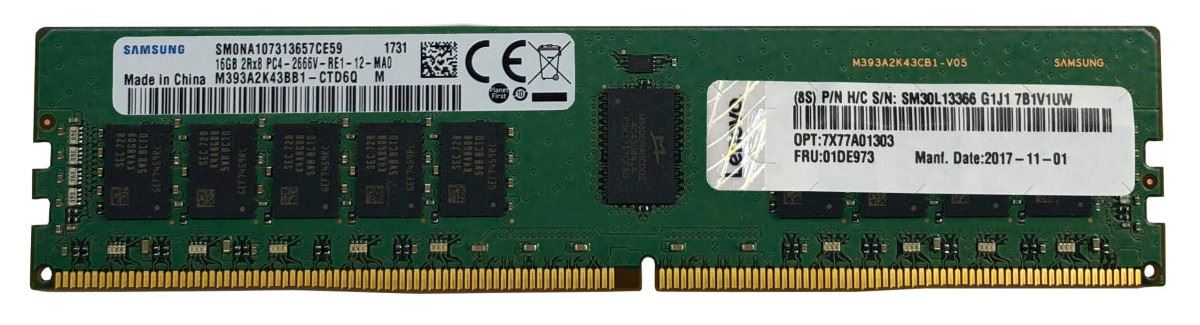 Lenovo 4X77A08632 memory module 16 GB 1 x 16 GB DDR4 288-pin DIMM ECC