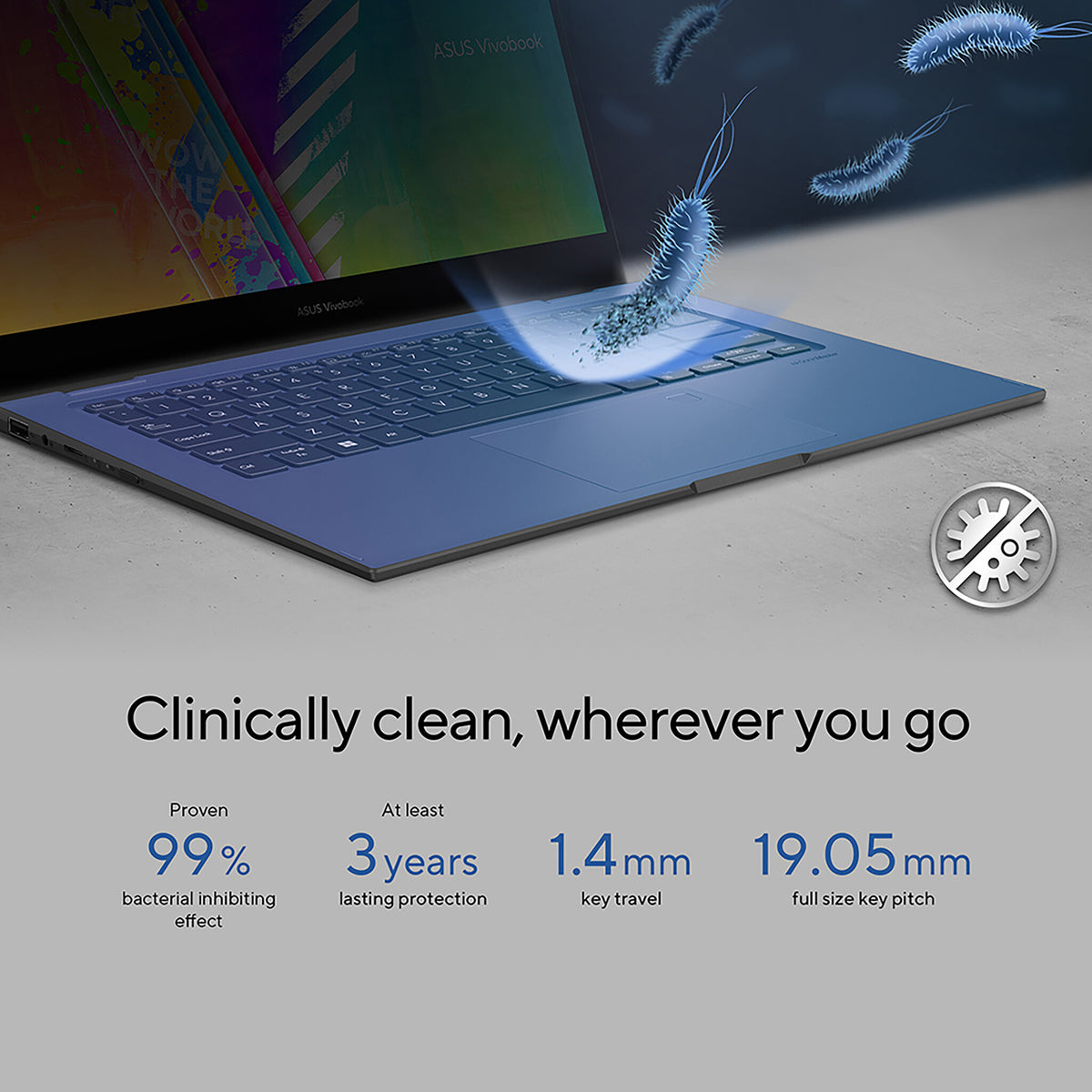 ASUS Vivobook Go 14 Flip Hybrid (2-in-1) - 35.6 cm (14") - Touchscreen - Intel® Celeron® N4500 - 4 GB DDR4-SDRAM - 64 GB eMMC - Wi-Fi 5 - Windows 11 Pro Education - Blue