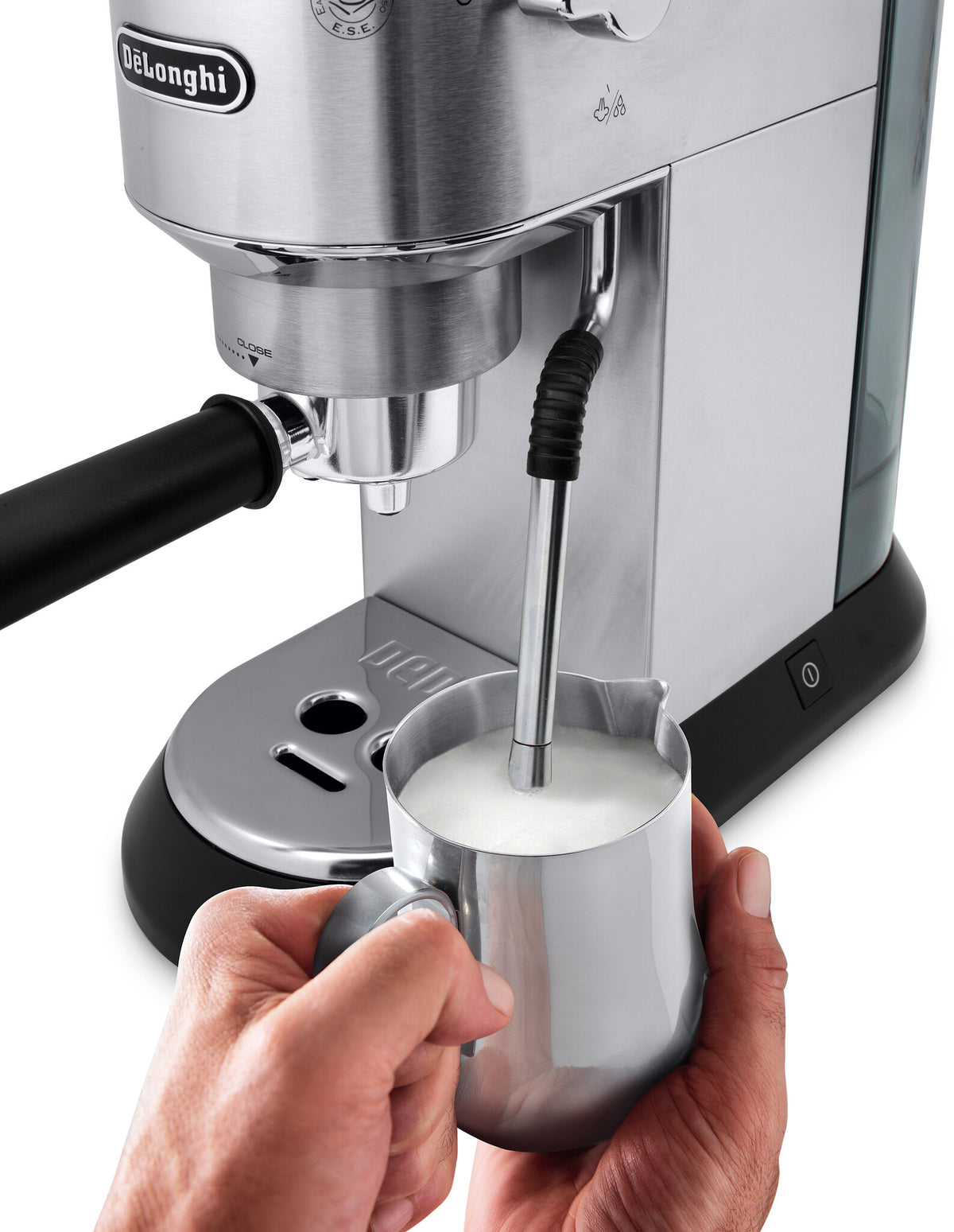De'Longhi Dedica Arte Metallics - Espresso Coffee Machine in Stainless Steel