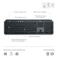 Logitech MX Keys S Combo -  RF Wireless + Bluetooth Mouse + Wireless QWERTY US International Keyboard