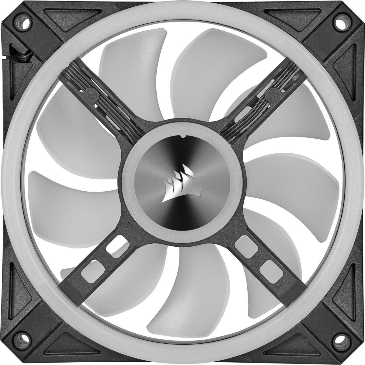 Corsair iCUE QL120 RGB - Computer Case Fan in Black / White - 120mm (Pack of 3)