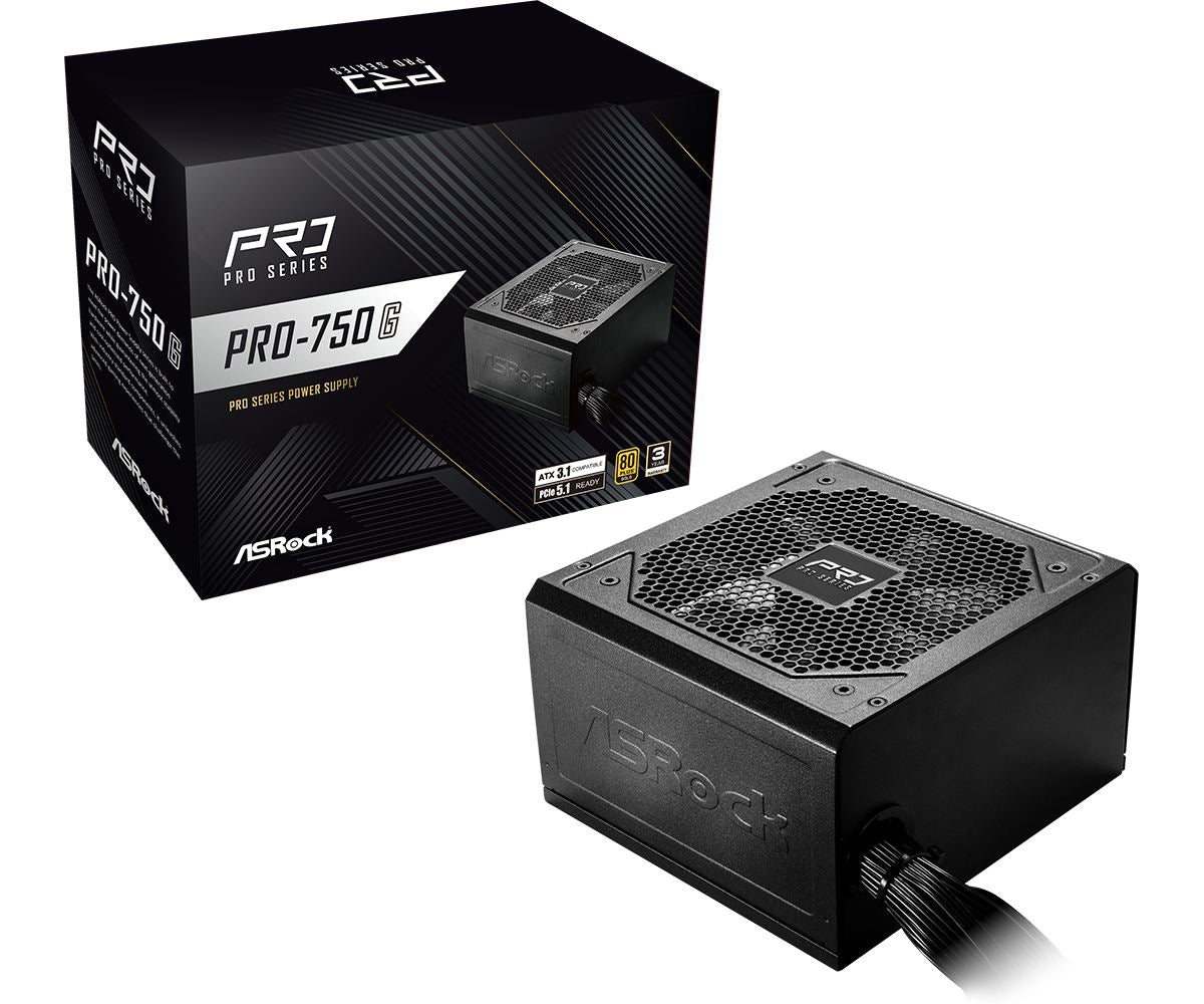 Asrock PRO-750G power supply unit 750 W 24-pin ATX ATX Black