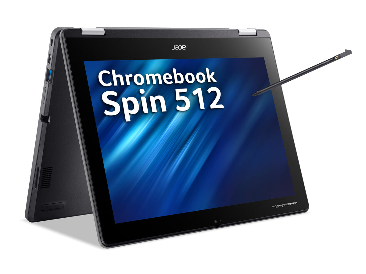 Acer Chromebook Spin 512 - 30.5 cm (12&quot;) - Touchscreen - Intel N100 - 8 GB LPDDR5-SDRAM - 64 GB eMMC - Wi-Fi 6E - ChromeOS - Black