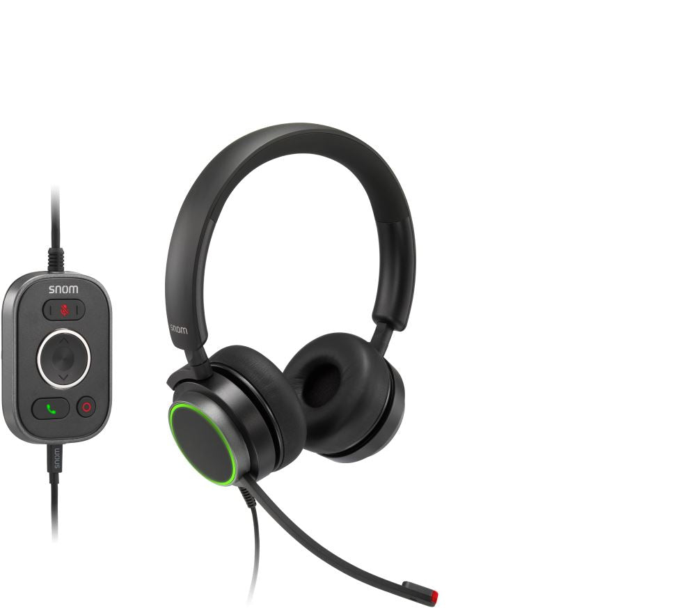 Snom Type Snom A330D Headset Wired Head-band Office/Call center USB Type-A Black ...