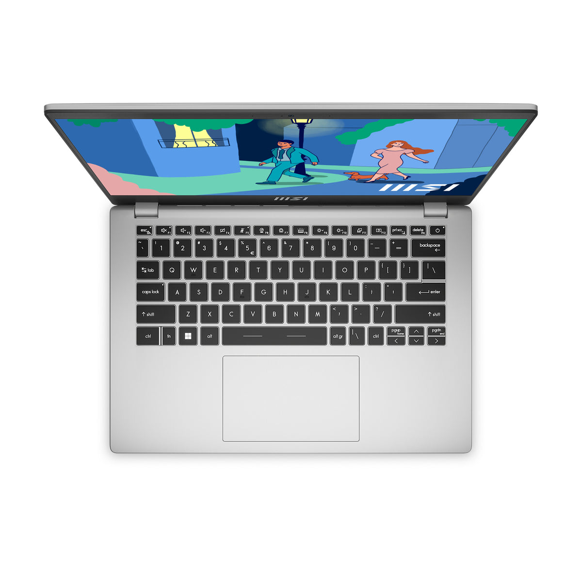 MSI Modern 14 C12M-638UK Laptop - 35.6 cm (14&quot;) - Intel® Core™ i5-1235U - 8 GB DDR4-SDRAM - 512 GB SSD - Wi-Fi 6 - Windows 11 Home - Silver