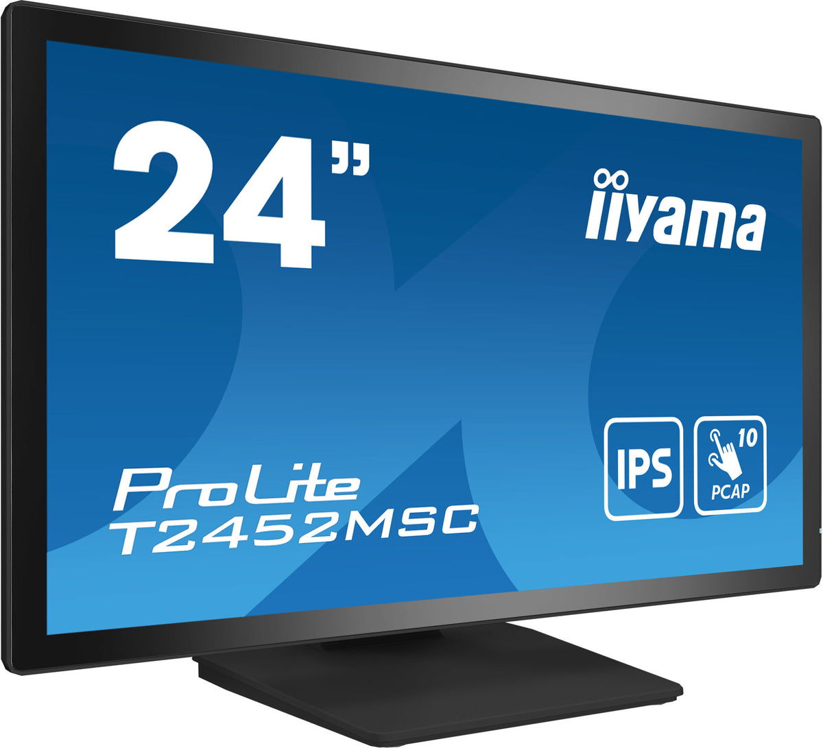 iiyama ProLite T2452MSC-B1 - 60.5 cm (23.8") - 1920 x 1080 pixels FHD LCD Touchscreen Monitor