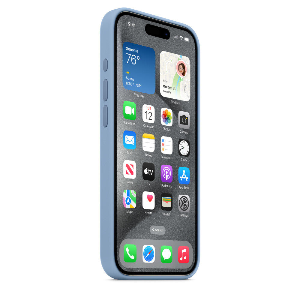 Apple iPhone 15 Pro mobile phone case in Blue