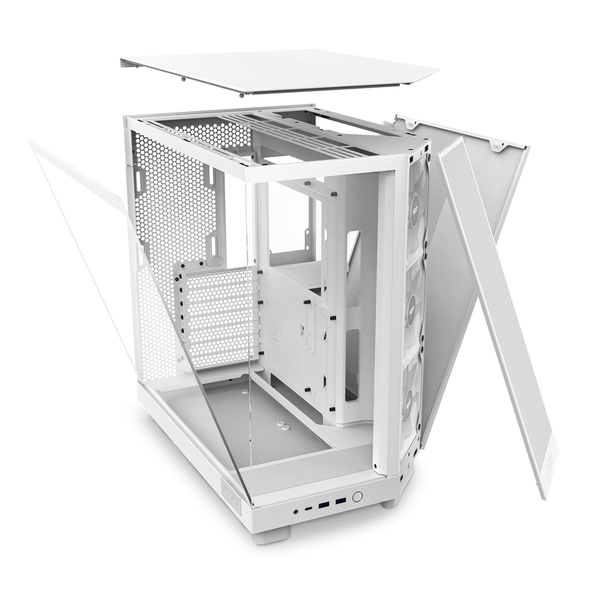 NZXT H6 Flow RGB - ATX Mid Tower Case in White