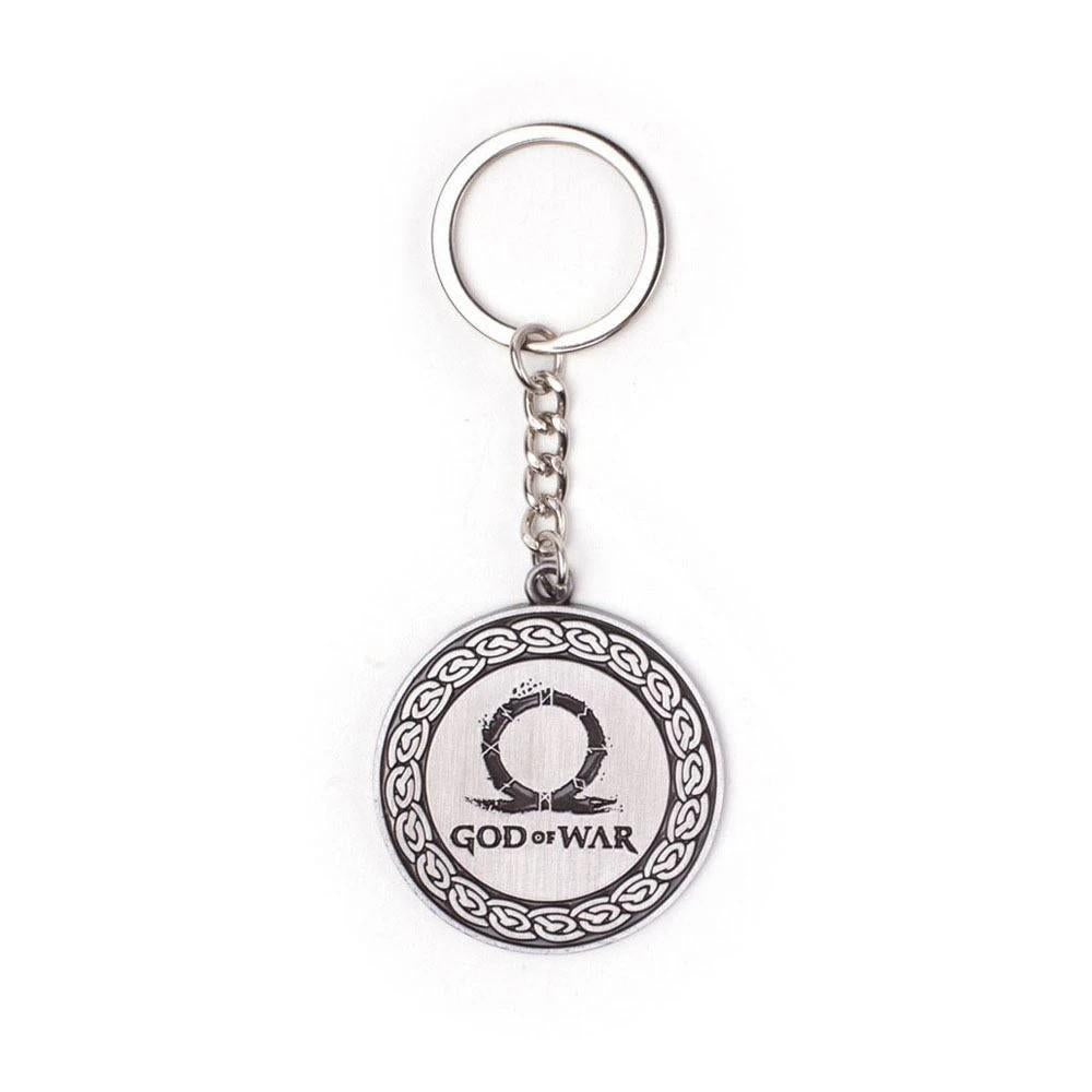 Official God of War Logo Metal Pendant Keychain
