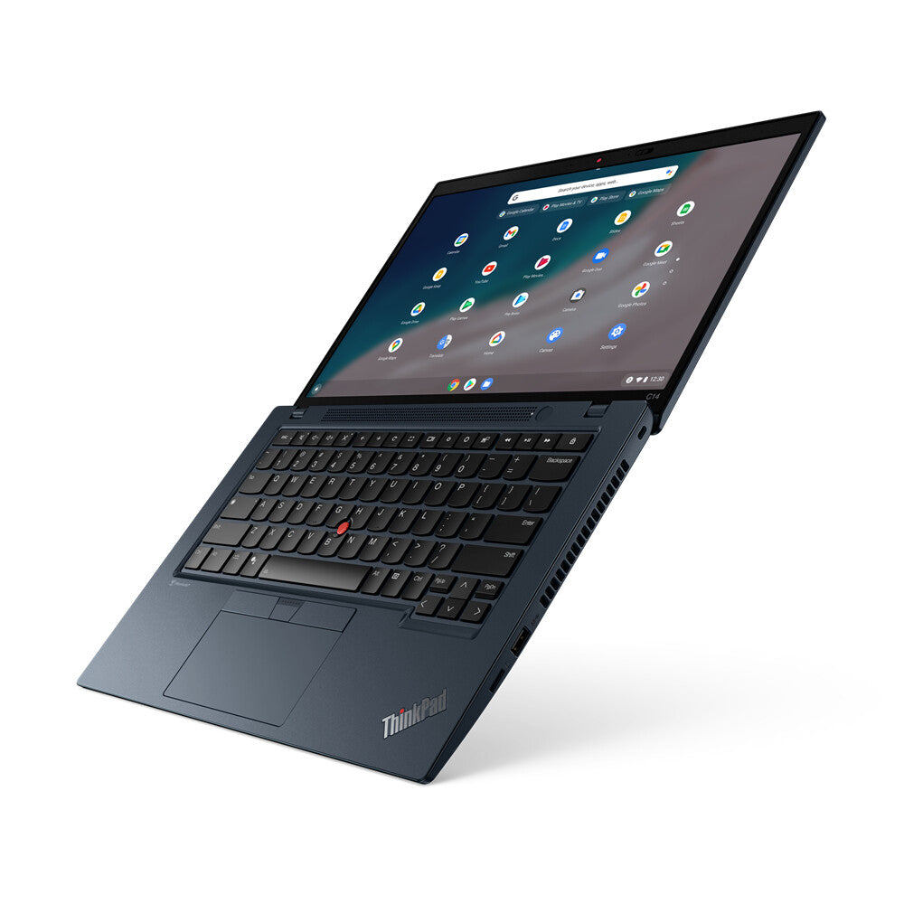 Lenovo ThinkPad C14 Gen 1 Chromebook - 35.6 cm (14") - Intel® Core™ i5-1235U - 8 GB LPDDR4x-SDRAM - 128 GB eMMC - Wi-Fi 6E - ChromeOS - Blue
