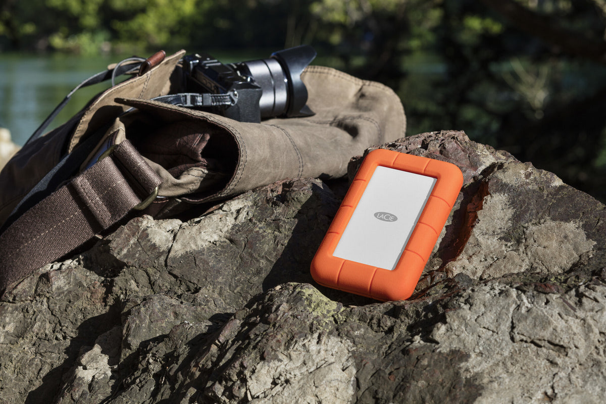 LaCie Rugged - USB-C External HDD in Orange - 2 TB