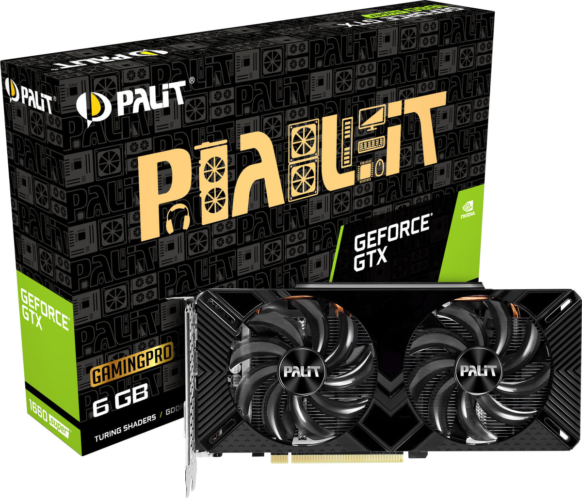 Palit GamingPro - NVIDIA 6 GB GDDR6 GeForce GTX 1660 SUPER graphics card