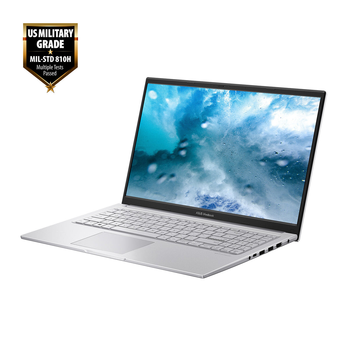 ASUS VivoBook 15 Laptop - 39.6 cm (15.6&quot;) - Intel® Core™ i3-1215U - 8 GB DDR4-SDRAM - 256 GB SSD - Wi-Fi 6E - Windows 11 Home - Silver