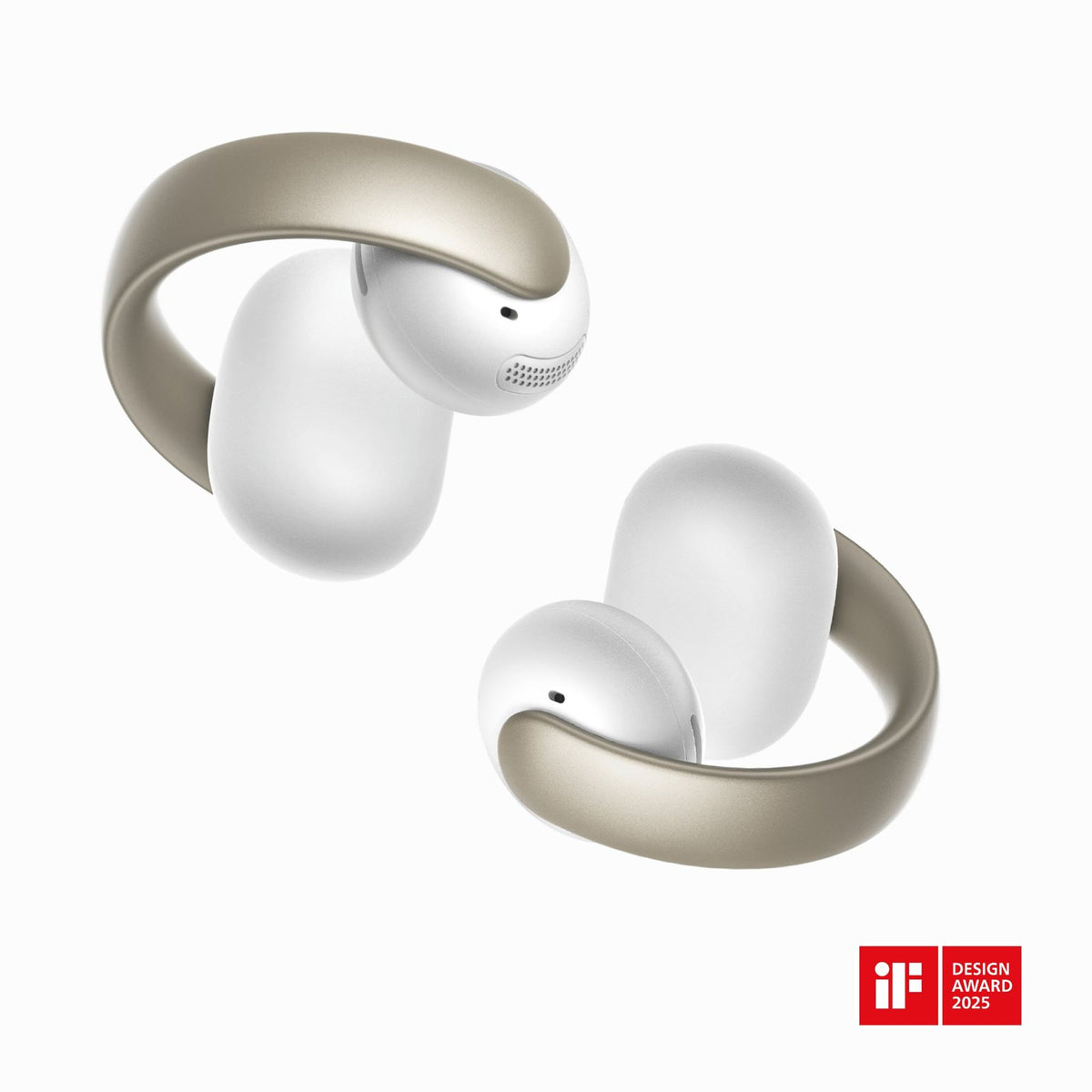 Soundcore Aeroclip Headset True Wireless Stereo (TWS) Open-ear Calls/Music/Sport/Everyday Bluetooth Champagne/ White