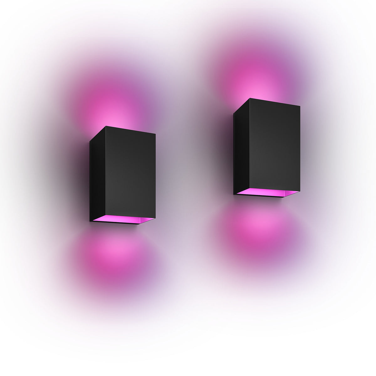Philips Hue Resonate WCA Wall Light in Black - White and colour ambience (Pack of 2)