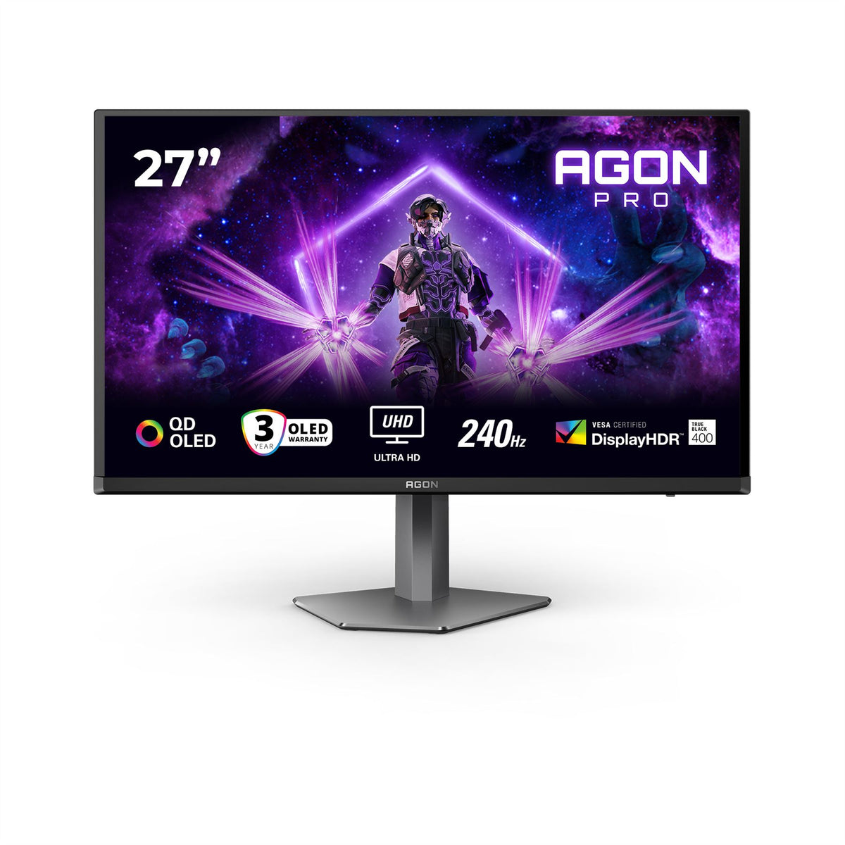 AOC G2 AG276UZD computer monitor 67.3 cm (26.5") 3840 x 2160 pixels 4K Ultra HD OLED Black