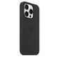 Silicone Case with MagSafe for iPhone 15 Pro in Black
