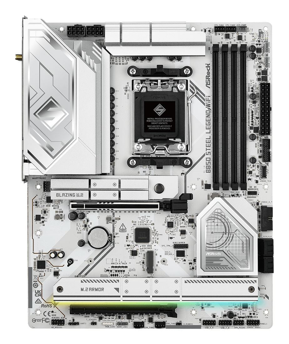 Asrock B850 Steel Legend WiFi ATX motherboard - AMD B850 Socket AM5