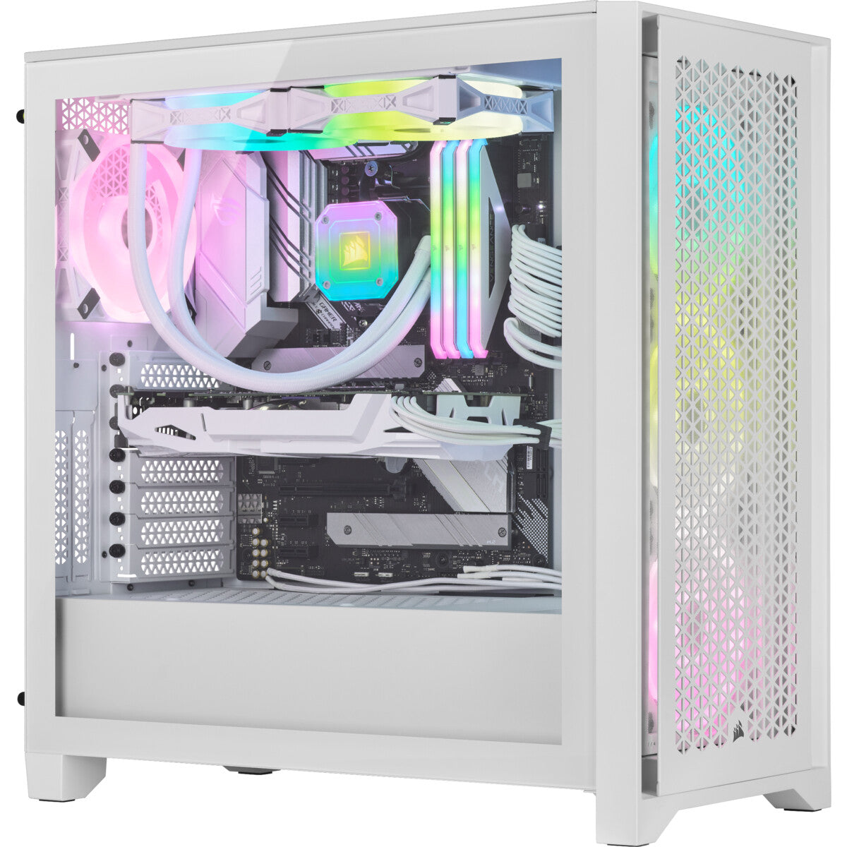 Corsair iCUE 4000D RGB AIRFLOW - ATX Mid Tower Case in White