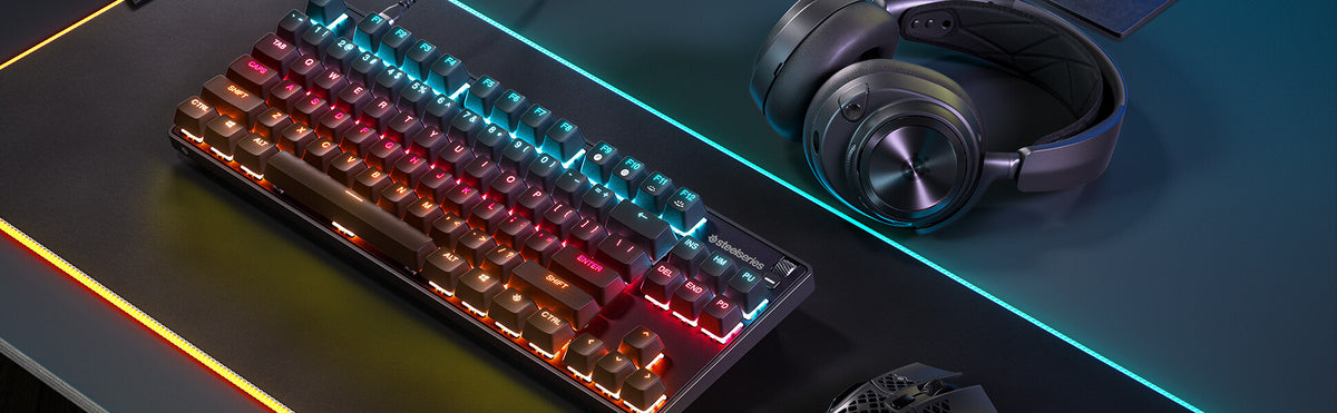 Steelseries Apex 9 TKL - USB Wired RGB Optical Keyboard in Black (QWERTY UK)