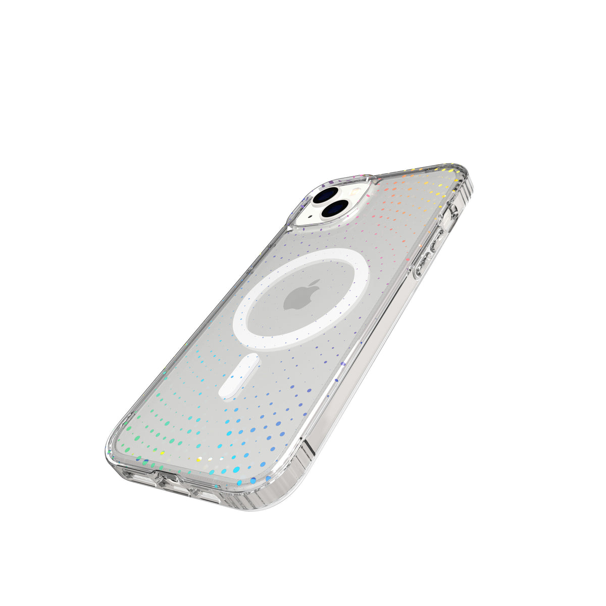 Tech21 Evo Sparkle with MagSafe for iPhone 14 Plus in Transparent