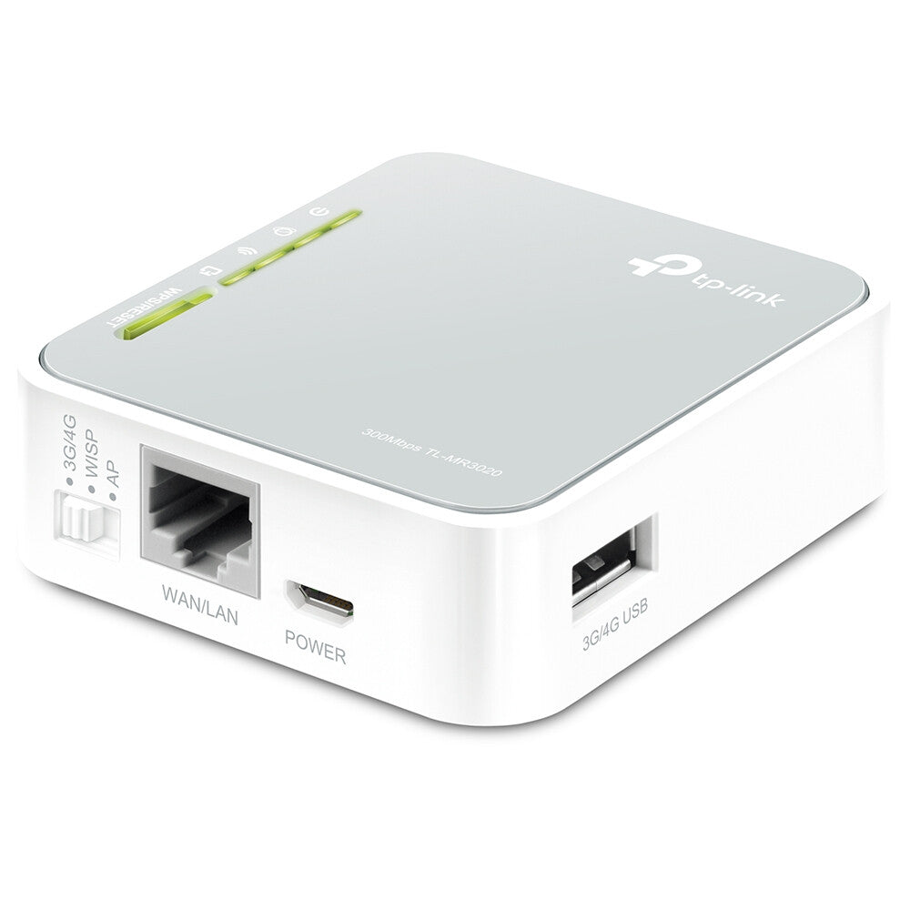 TP-Link TL-MR3020 Portable - 3G/4G Single-band (2.4 GHz) Wi-Fi 4 Wireless N Portable router