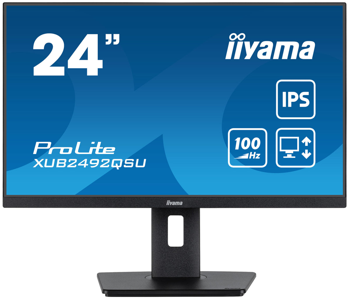 iiyama ProLite XUB2492QSU-B1 - 60.5 cm (23.8") - 2560 x 1440 pixels Wide Quad HD LED Monitor