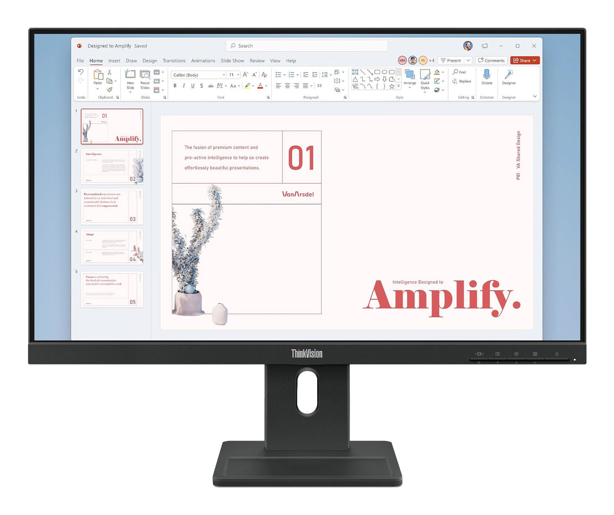Lenovo ThinkVision E24-40 computer monitor 60.5 cm (23.8") 1920 x 1080 pixels Full HD LCD Black