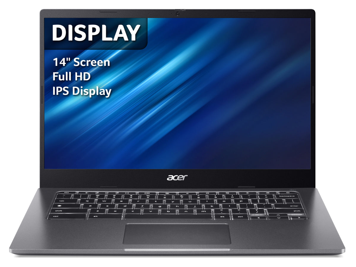 Acer Chromebook 514 - 35.6 cm (14") - Intel® Core™ i5-1135G7 - 8 GB LPDDR4x-SDRAM - 256 GB SSD - Wi-Fi 6 - ChromeOS - Grey