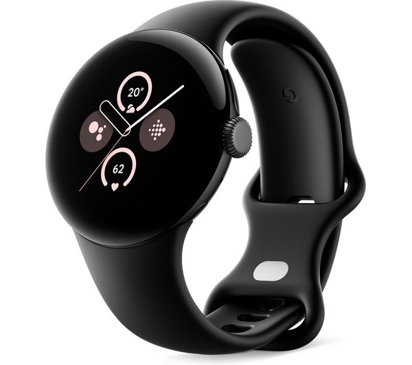 Google Pixel Watch 2 - Matte Black Case - Obsidian Active Band - Wi-Fi + Bluetooth