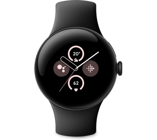 Google Pixel Watch 2 - Matte Black Case - Obsidian Active Band - Wi-Fi + Bluetooth