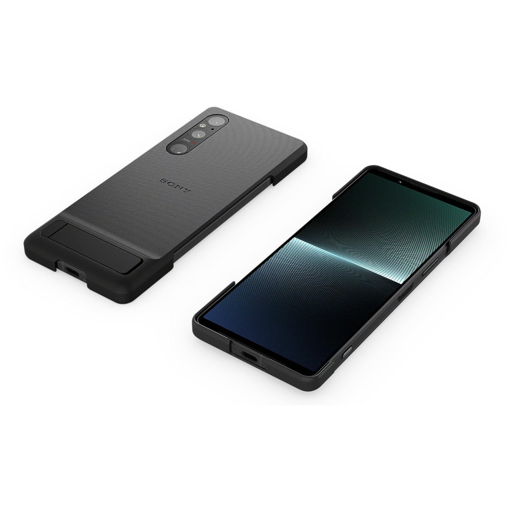 Sony Xperia 1 V Cover with Stand Black