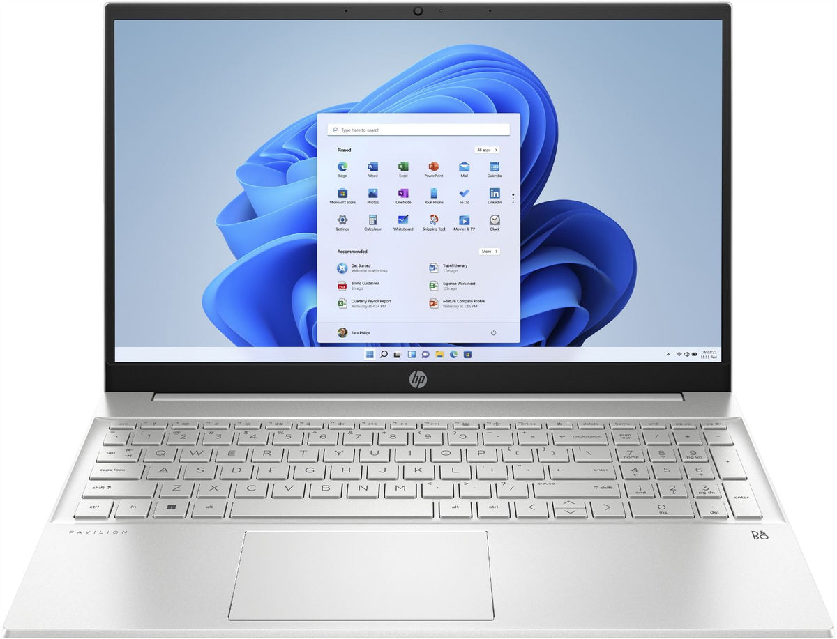 HP Pavilion 15-eh1026na Laptop 39.6 cm (15.6&quot;) Touchscreen Full HD AMD Ryzen™ 7 5700U 16 GB DDR4-SDRAM 512 GB SSD Wi-Fi 5 (802.11ac) Windows 11 Home Silver