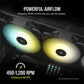 Corsair SP140 RGB ELITE - Computer Case Fan in Black - 140mm
