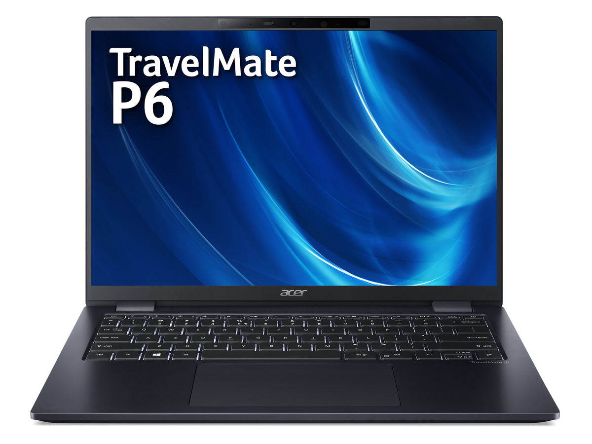 Acer TravelMate P6 TMP614-52 Laptop - 35.6 cm (14") - Intel® Core™ i7-1185G7 - 16 GB LPDDR4x-SDRAM - 512 GB SSD - Wi-Fi 6 - Windows 11 Pro - Black