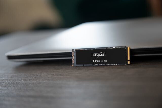 Crucial P5 Plus - PCI Express 4.0 3D NAND NVMe M.2 SSD - 1 TB