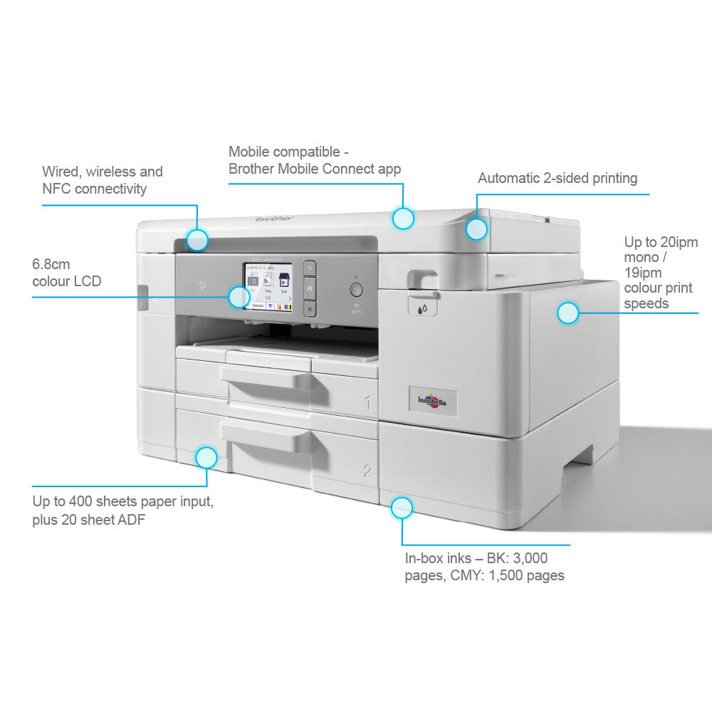 Brother MFC-J4540DW - Professional 4-in-1 Colour Inkjet Home Printer